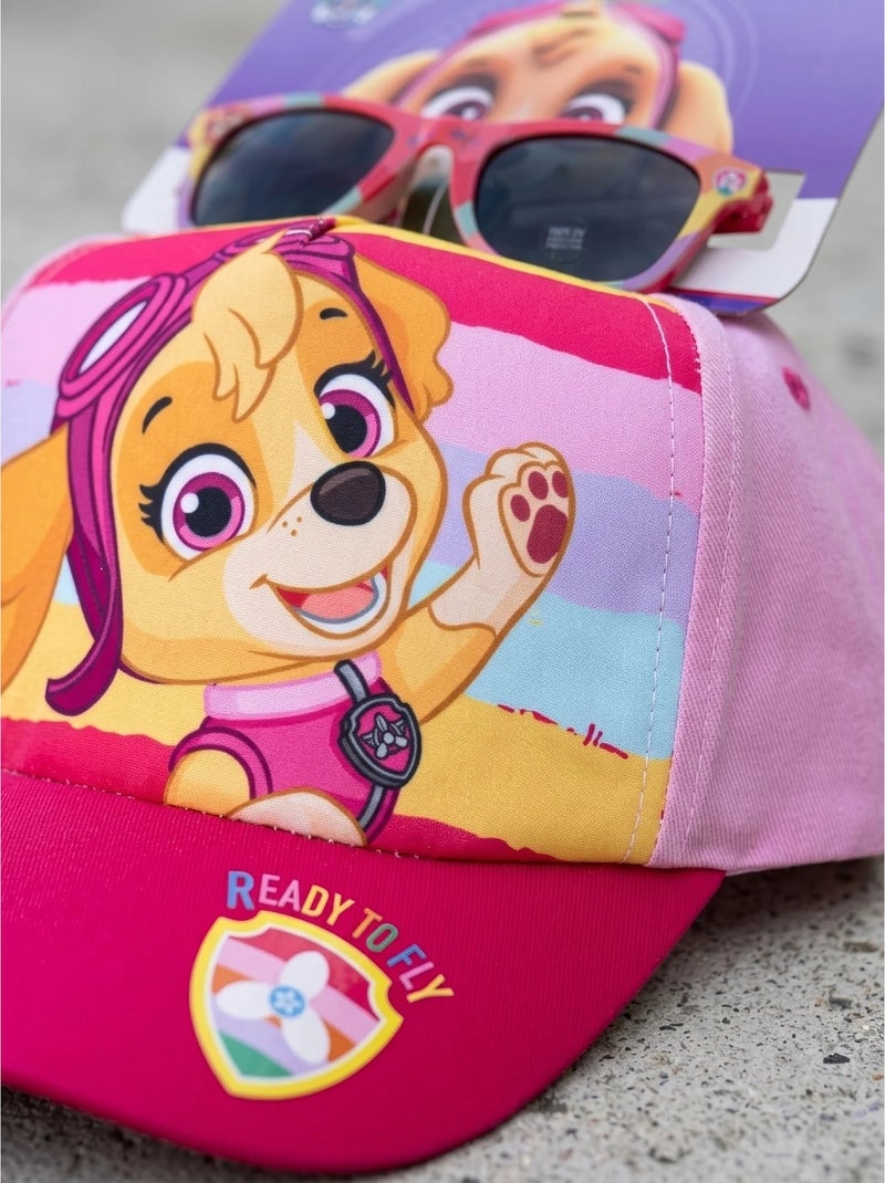 Casquette et lunettes de soleil Skye Pat' Patrouille Nickelodeon Rose - Kiabi