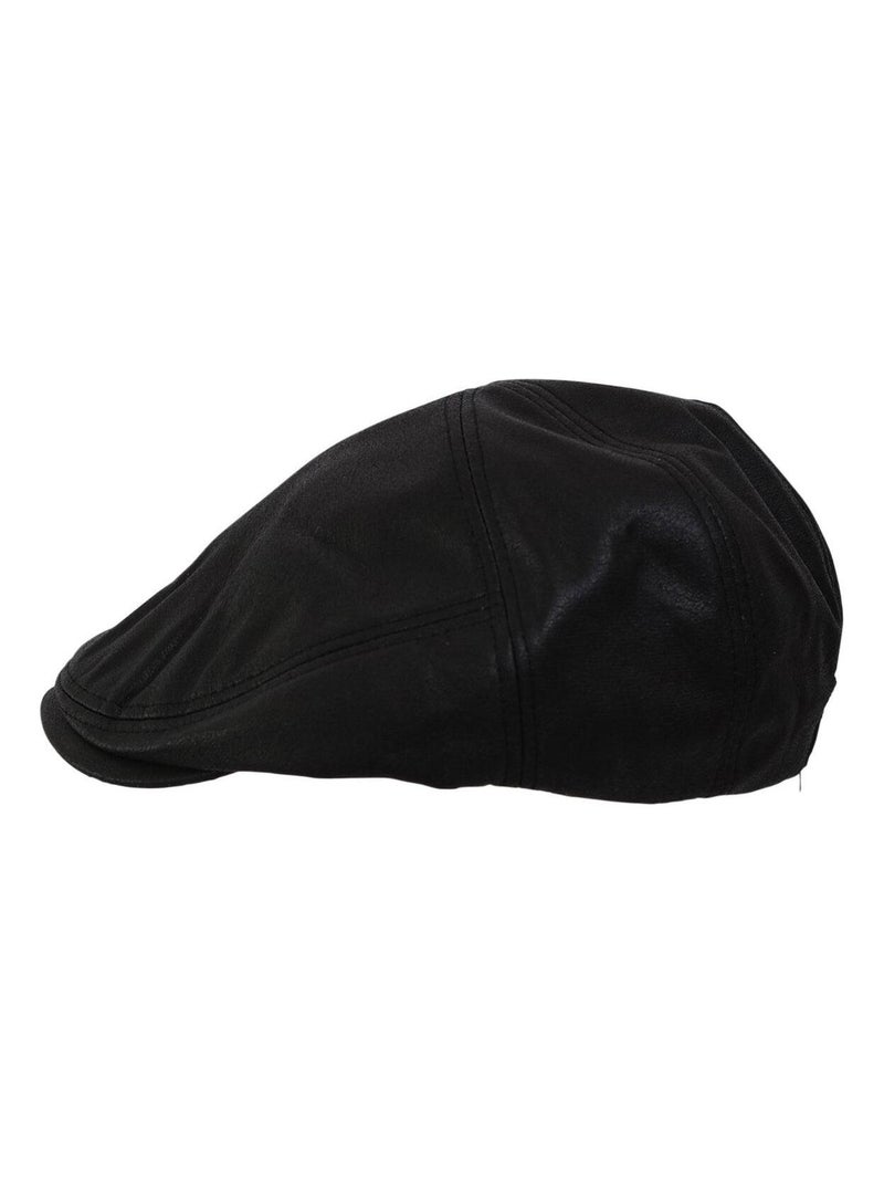 Casquette façon vieux cuir Noir - Kiabi