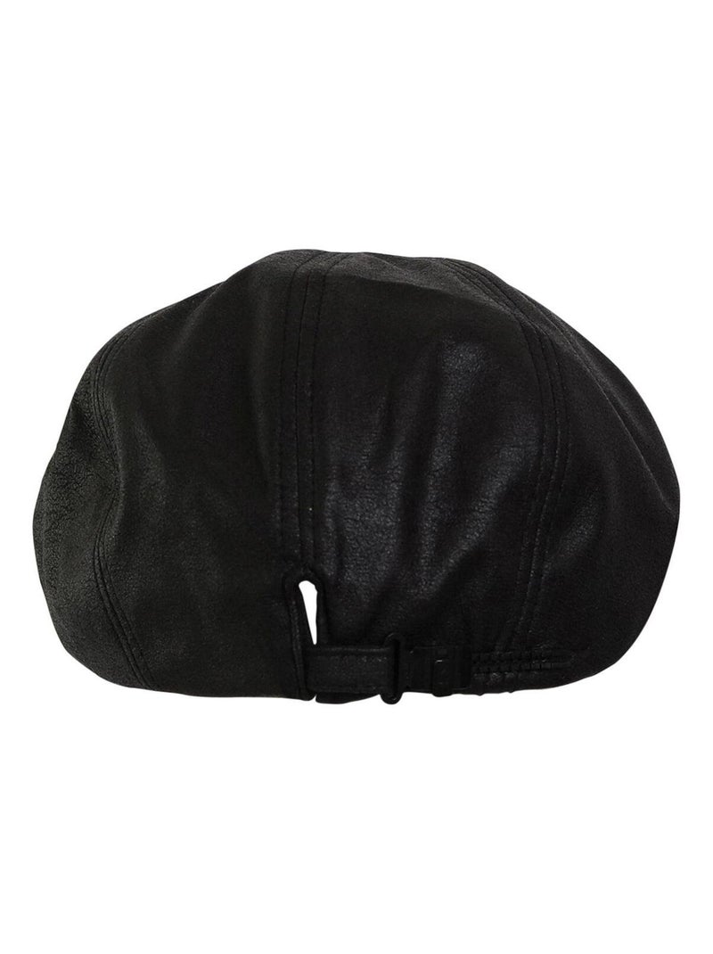 Casquette façon vieux cuir Noir - Kiabi