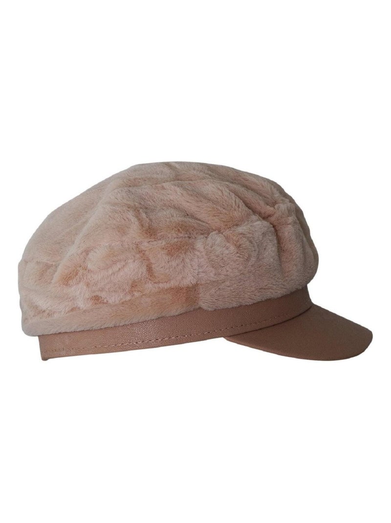 Casquette fausse fourrure HARUNA Beige - Kiabi