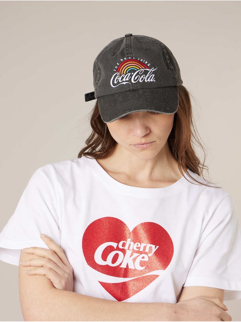Casquette femme en 100% coton DEELUXE X COCA-COLA

 'Deeluxe' Noir - Kiabi