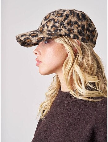 Casquette femme imprimé léopard 'Deeluxe'