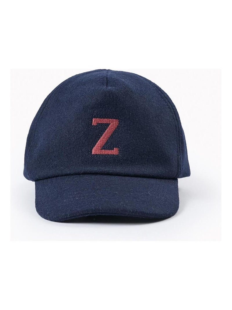 Casquette feutre, fermeture auto-agrippante Bleu foncé - Kiabi
