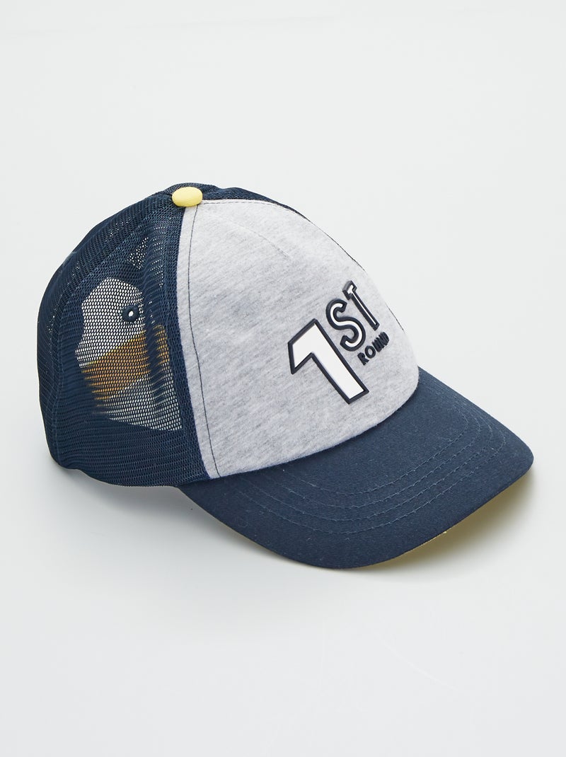 Casquette filet bicolore gris - Kiabi