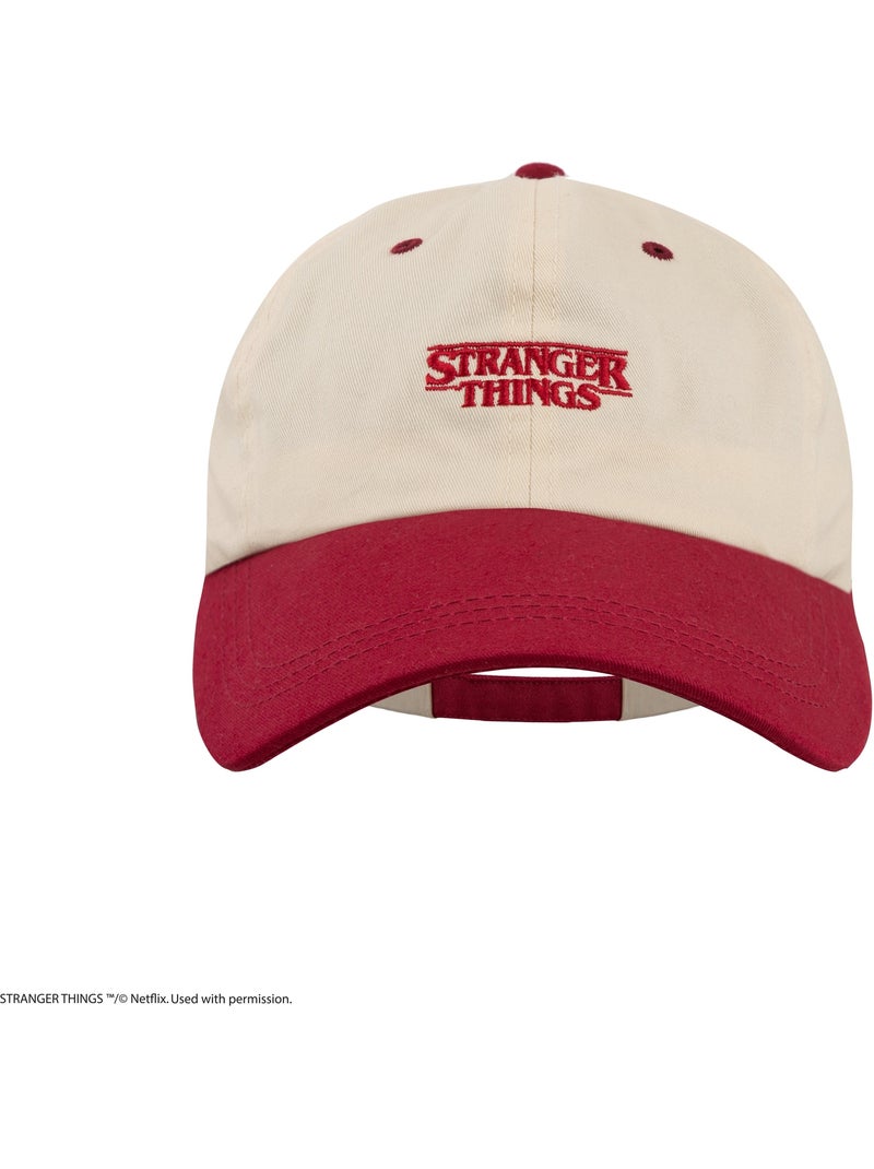 Casquette Friends Don't Lie - Stranger Things Beige - Kiabi
