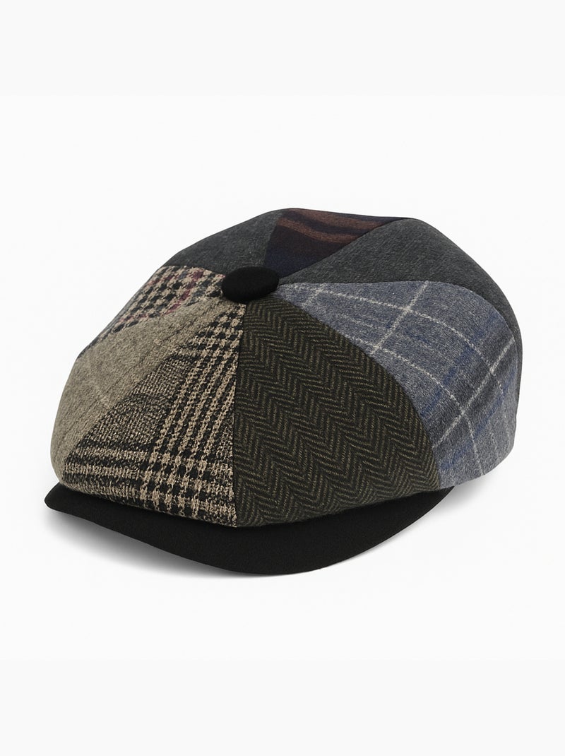 Casquette gavroche patchwork CALLUM Marron - Kiabi