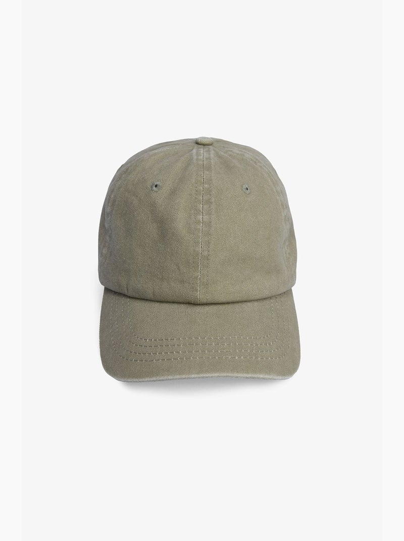 Casquette george en coton uni penti Kaki - Kiabi