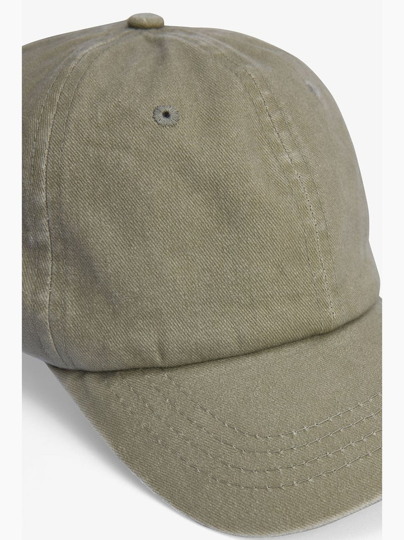 Casquette george en coton uni penti Kaki - Kiabi