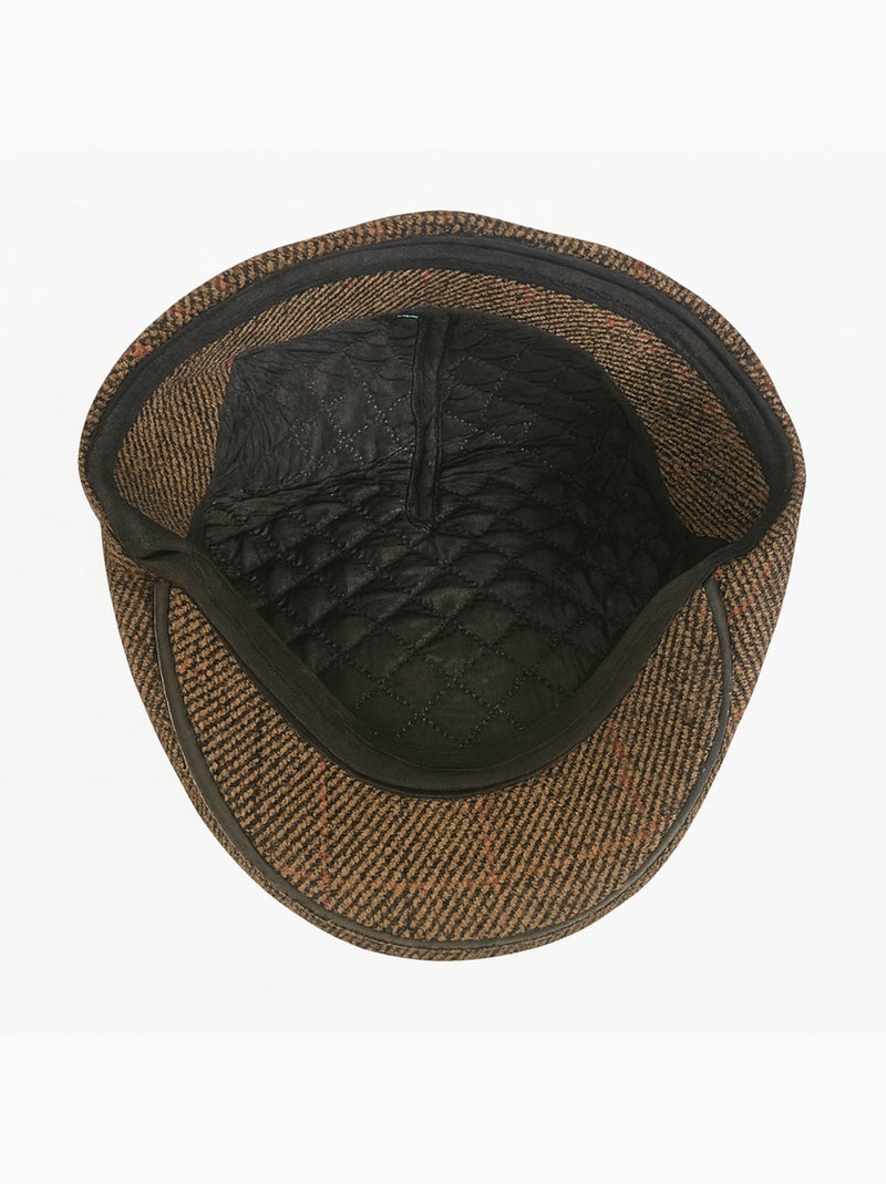 Casquette homme à carreaux avec cache-oreilles rabattables Marron - Kiabi