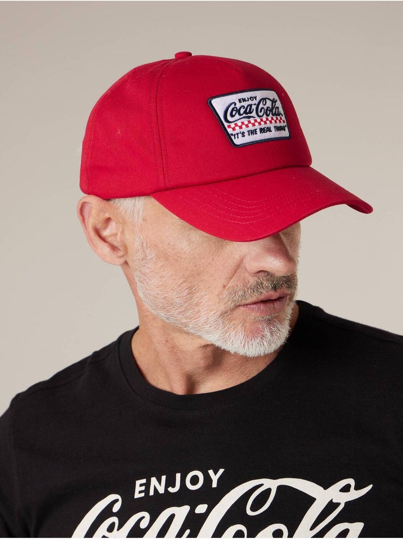 Casquette homme en 100% coton DEELUXE x COCA-COLA 'Deeluxe' Rouge - Kiabi