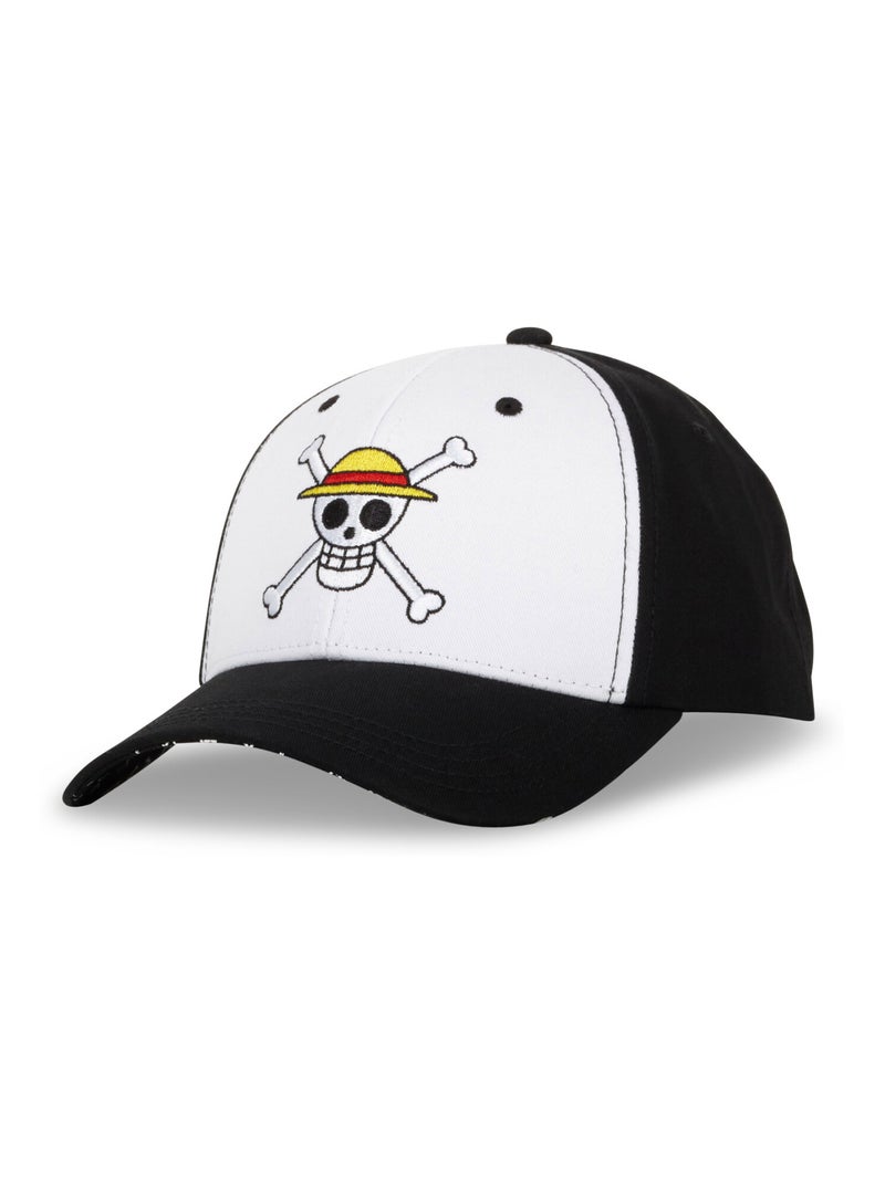 Casquette homme One Piece Skull Freegun Noir Blanc - Kiabi