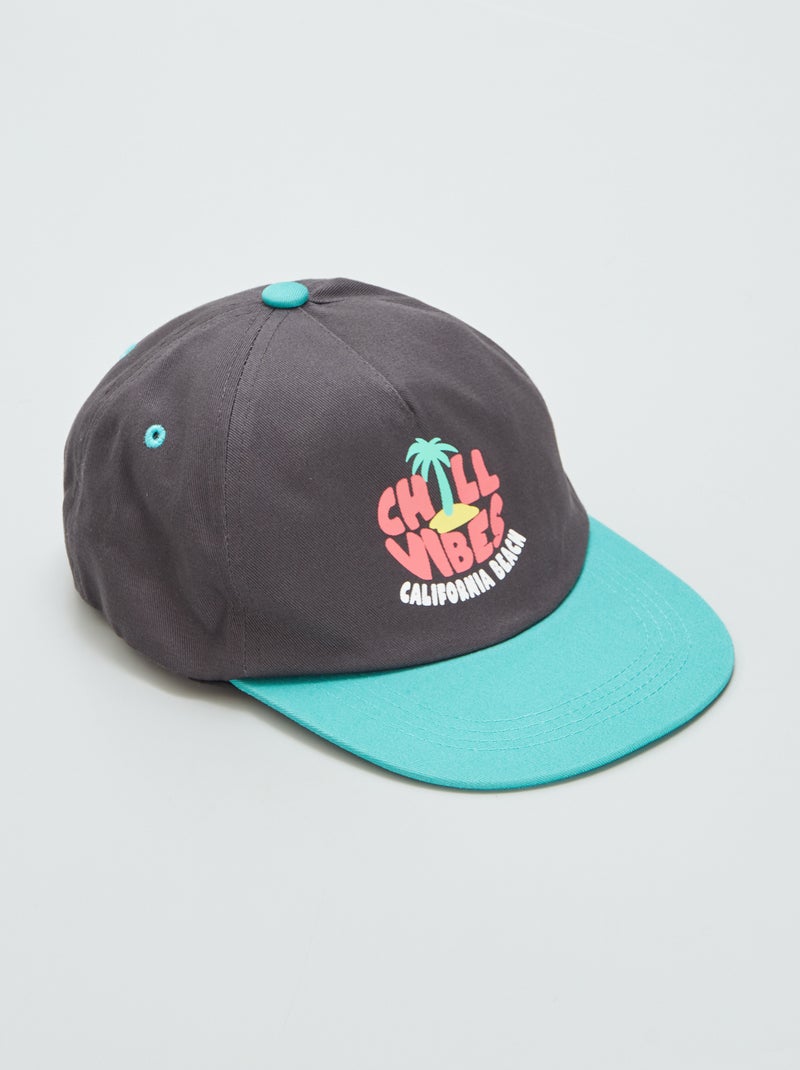 Casquette imprimée tropical Noir - Kiabi