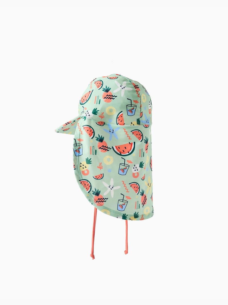 Casquette légionnaire de bain avec motif d'été Vert clair - Kiabi