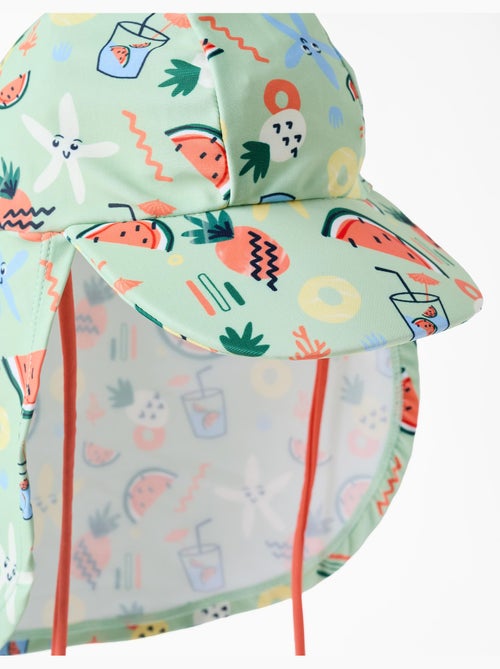 Casquette légionnaire de bain avec motif d'été - Kiabi