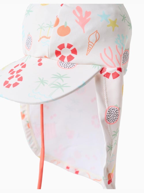 Casquette légionnaire de bain avec motif plage - Kiabi