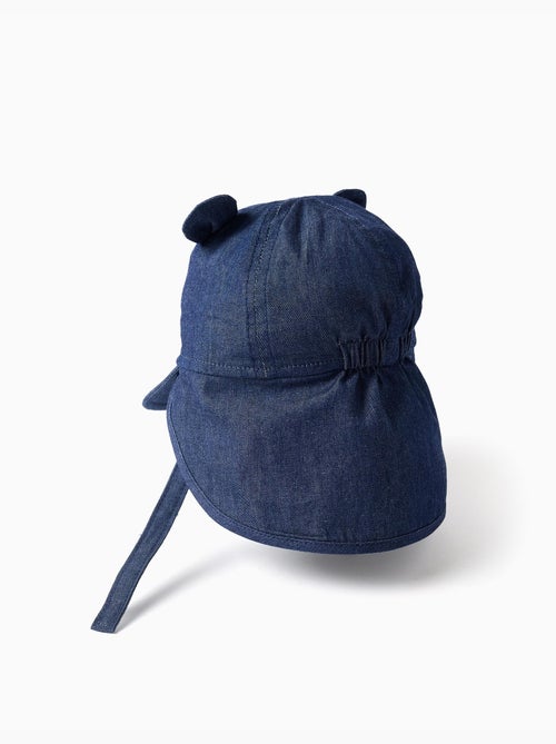 Casquette légionnaire en denim de coton avec oreilles 3D - Kiabi