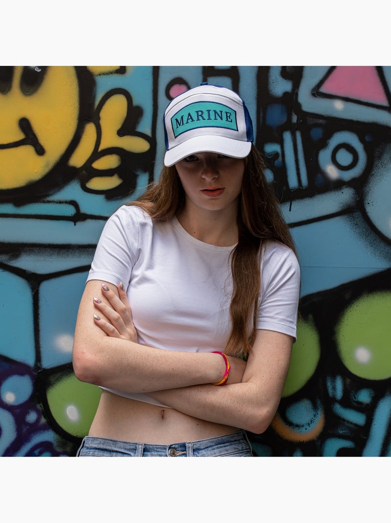 Casquette Marine - One Piece Blanc - Kiabi