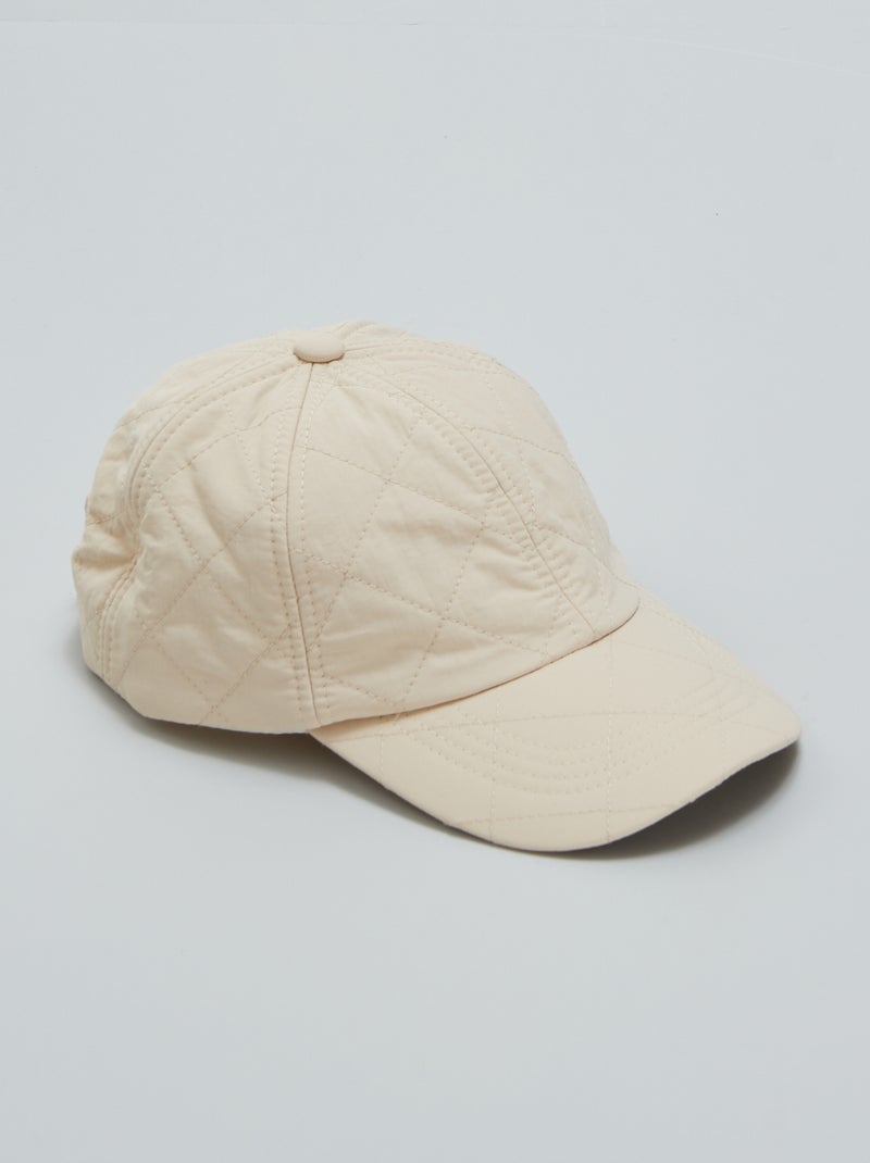 Casquette matelassée en nylon Beige - Kiabi