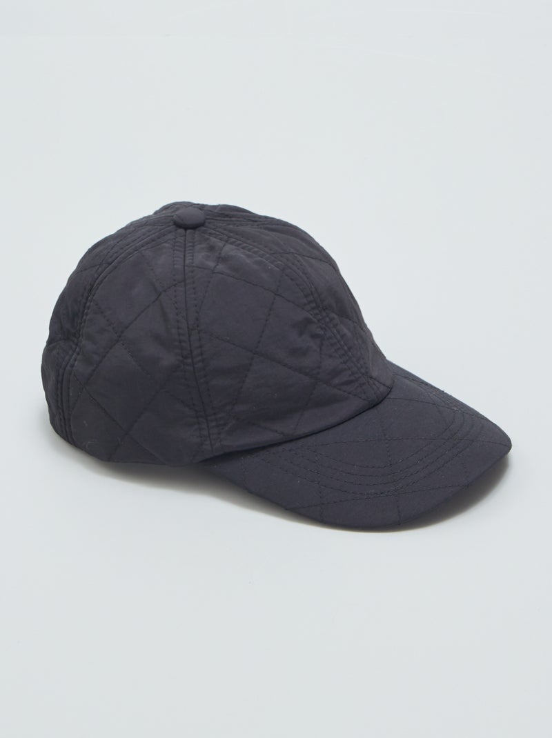 Casquette matelassée en nylon Noir - Kiabi