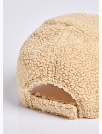 Casquette matière, détail c¿ur léopard