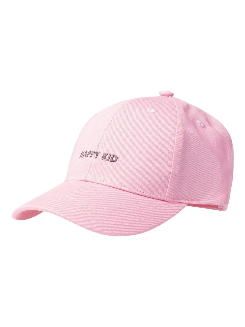 Casquette message brodé happy kid Rose pâle - Kiabi