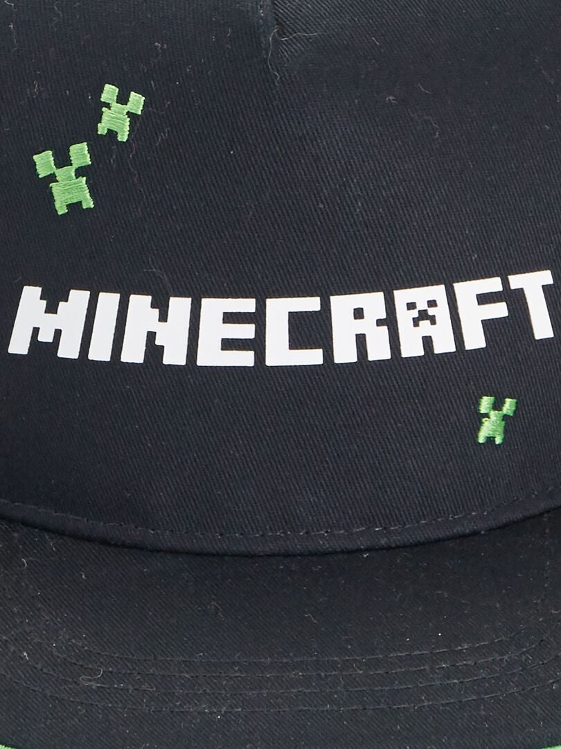 Casquette 'Minecraft' en toile Noir - Kiabi
