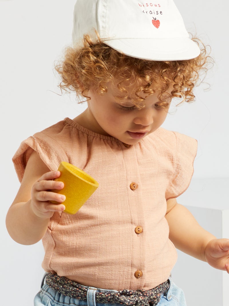 Casquette motif 'fraise' blanc - Kiabi