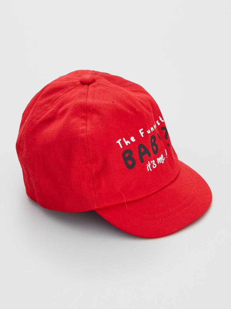 Casquette motif 'palmiers' rouge - Kiabi