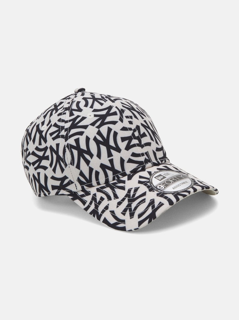 Casquette New Era ajustable Blanc Noir - Kiabi