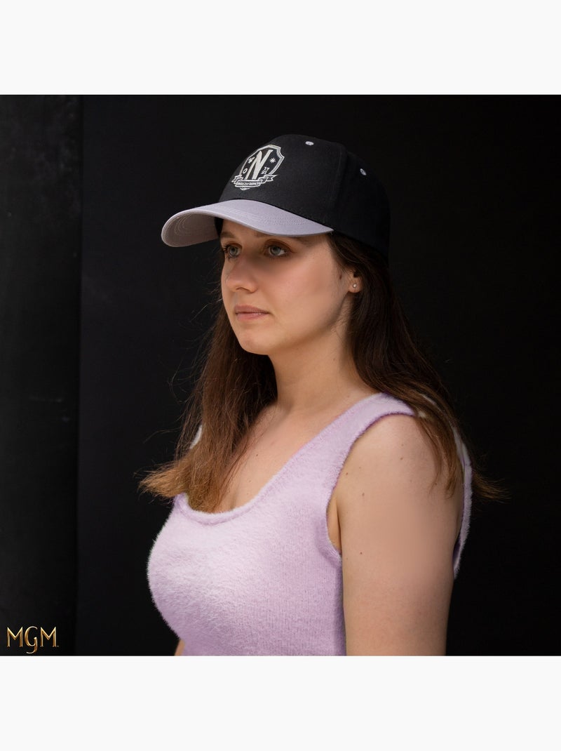 Casquette Noire Académie Nevermore - Mercredi Noir - Kiabi