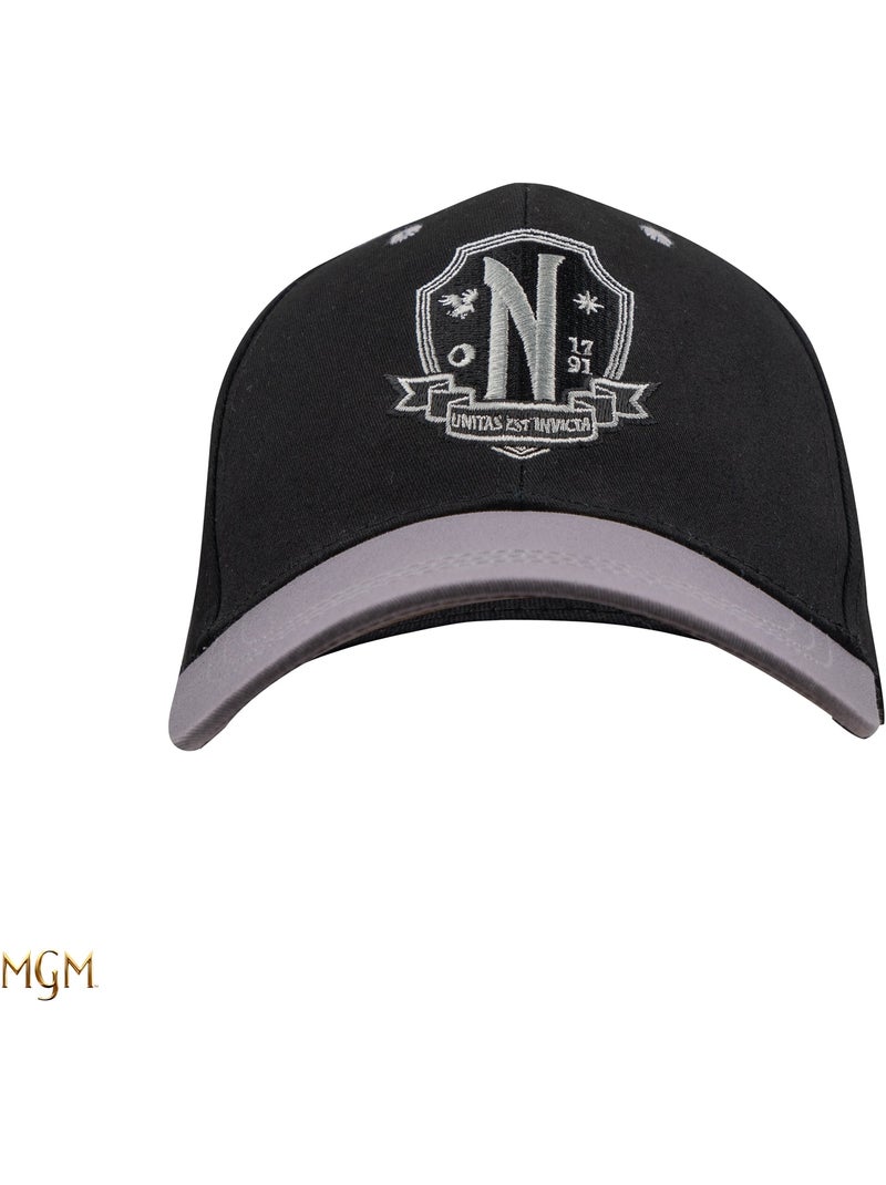 Casquette Noire Académie Nevermore - Mercredi Noir - Kiabi
