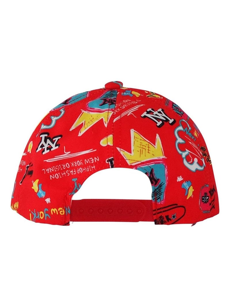 Casquette NY TAG Fashion Baseball Rouge - Kiabi