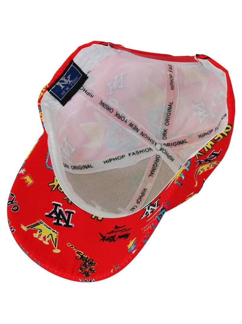 Casquette NY TAG Fashion Baseball Rouge - Kiabi