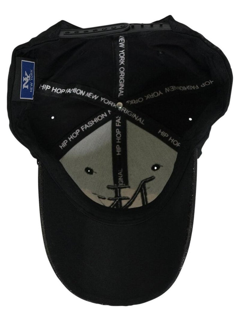 Casquette NY visière HIBISCUS Noir - Kiabi