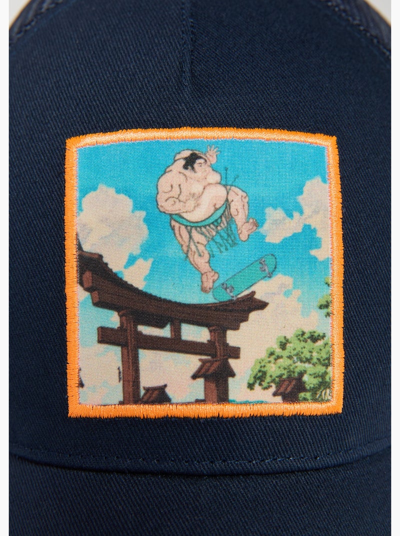 Casquette oki sumo skate  femme - sae paris Bleu - Kiabi