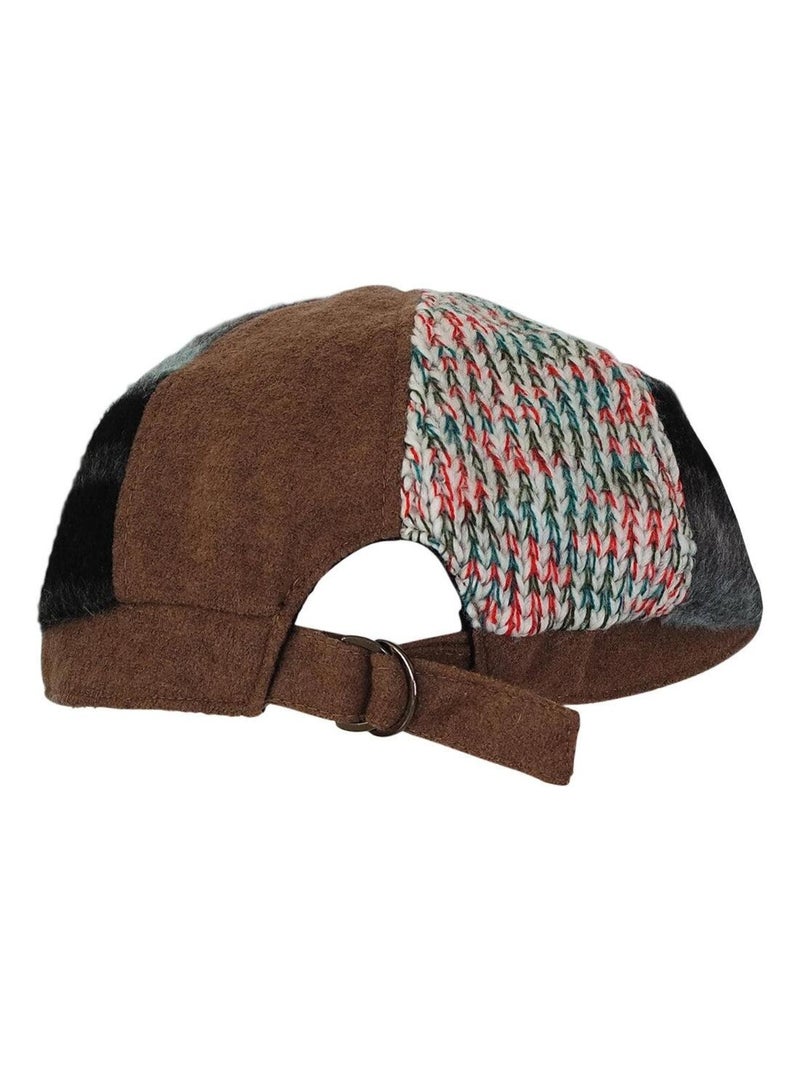 Casquette patchwork Marron - Kiabi