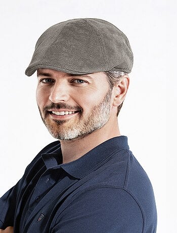 Casquette plate en tissu aspect lainage - Afibel