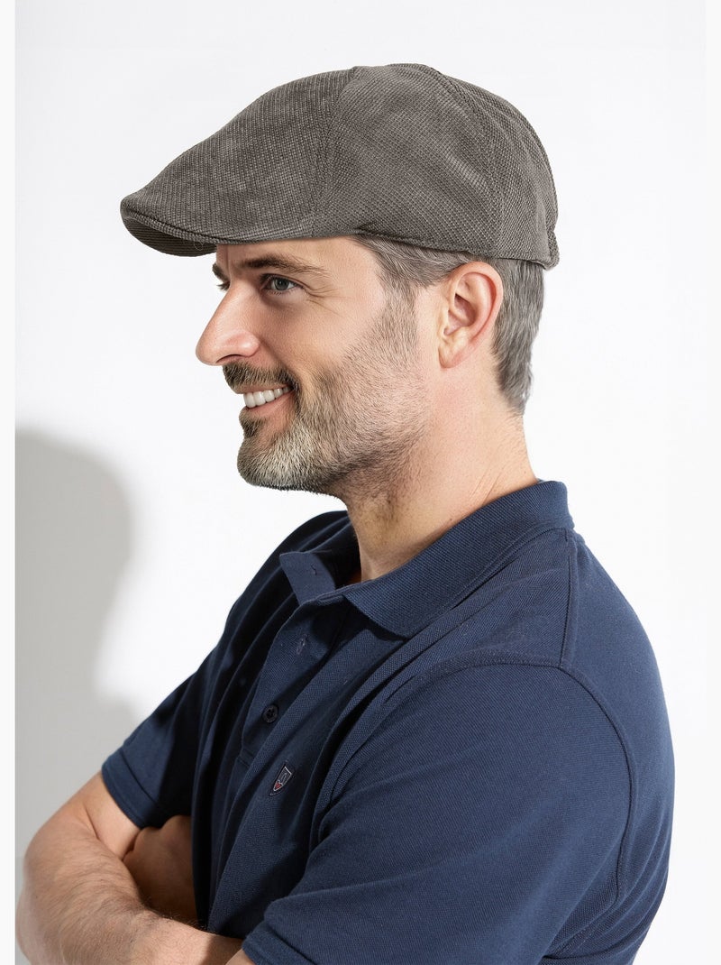 Casquette plate en tissu aspect lainage - Afibel Gris - Kiabi