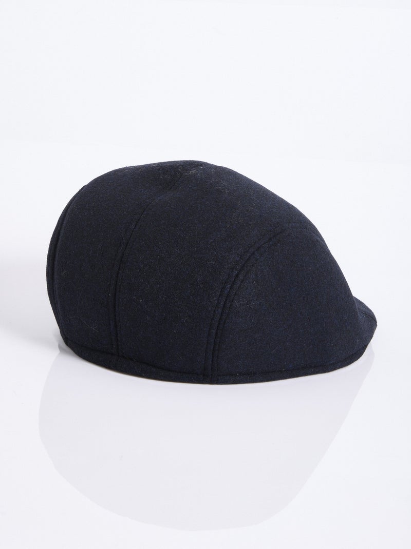 Casquette plate façon lainage - AFIBEL Bleu marine - Kiabi
