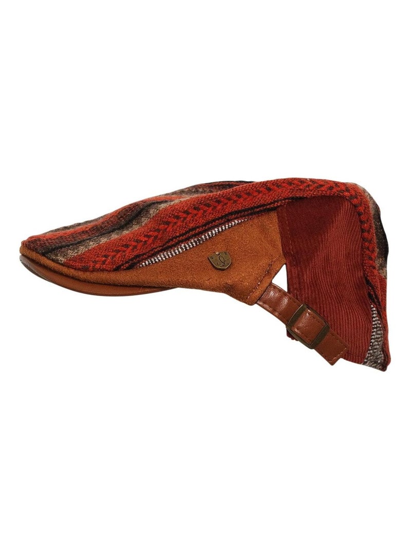Casquette plate LEON Rouge pourpre - Kiabi