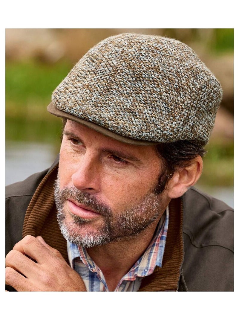 Casquette Plate Tricotée   - ATLAS FOR MEN Marron - Kiabi