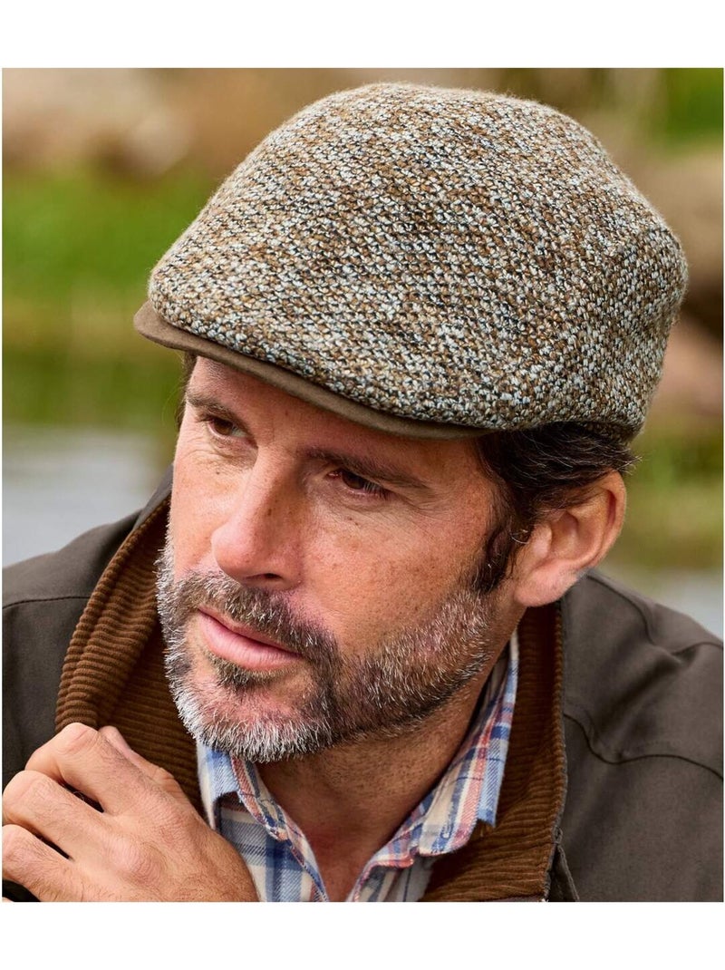 Casquette Plate Tricotée   - ATLAS FOR MEN Marron - Kiabi