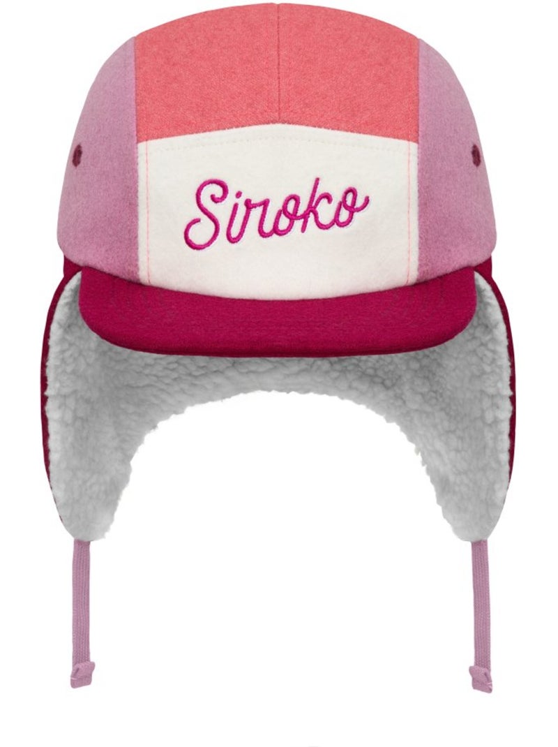Casquette polaire avec cache-oreilles enfant lifestyle enfants flyer dark rose Rose - Kiabi