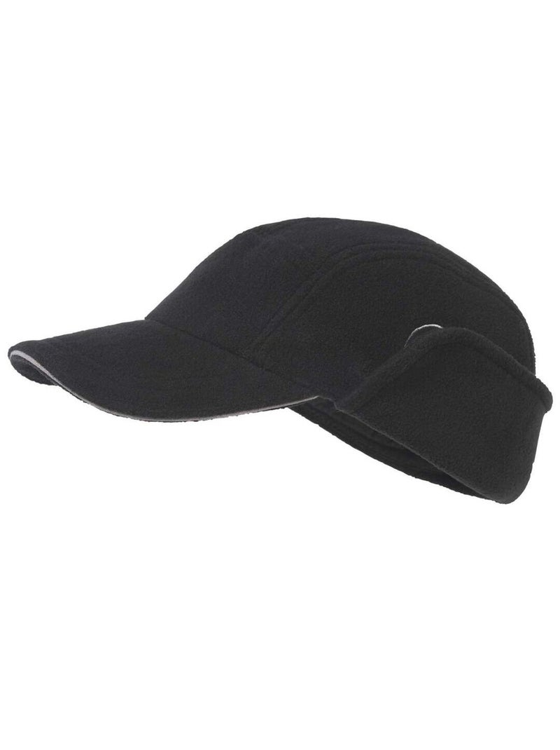 Casquette Polaire Cache-Oreilles  - ATLAS FOR MEN Noir - Kiabi