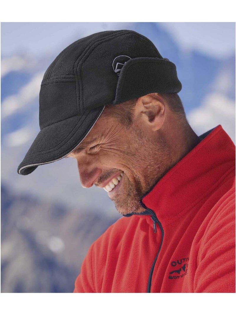 Casquette polaire cache-oreilles  - atlas for men Noir - Kiabi