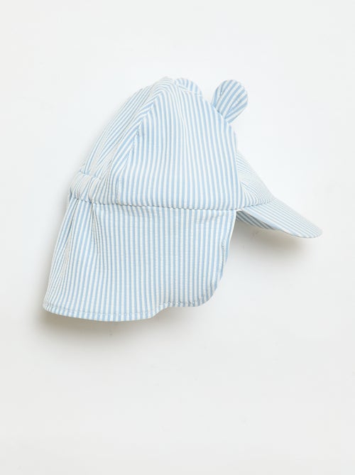 Casquette rayée avec cache nuque et oreilles - Kiabi