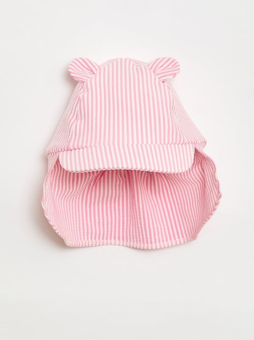 Casquette rayée avec cache nuque et oreilles - Kiabi