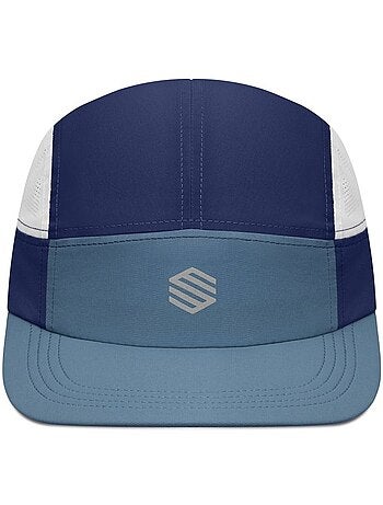 Casquette running 5-panneaux fitness homme et femme sprint cobalt