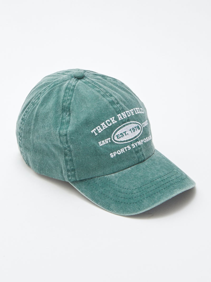 Casquette style américaine VERT - Kiabi