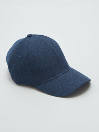 Casquette style baseball effet lin